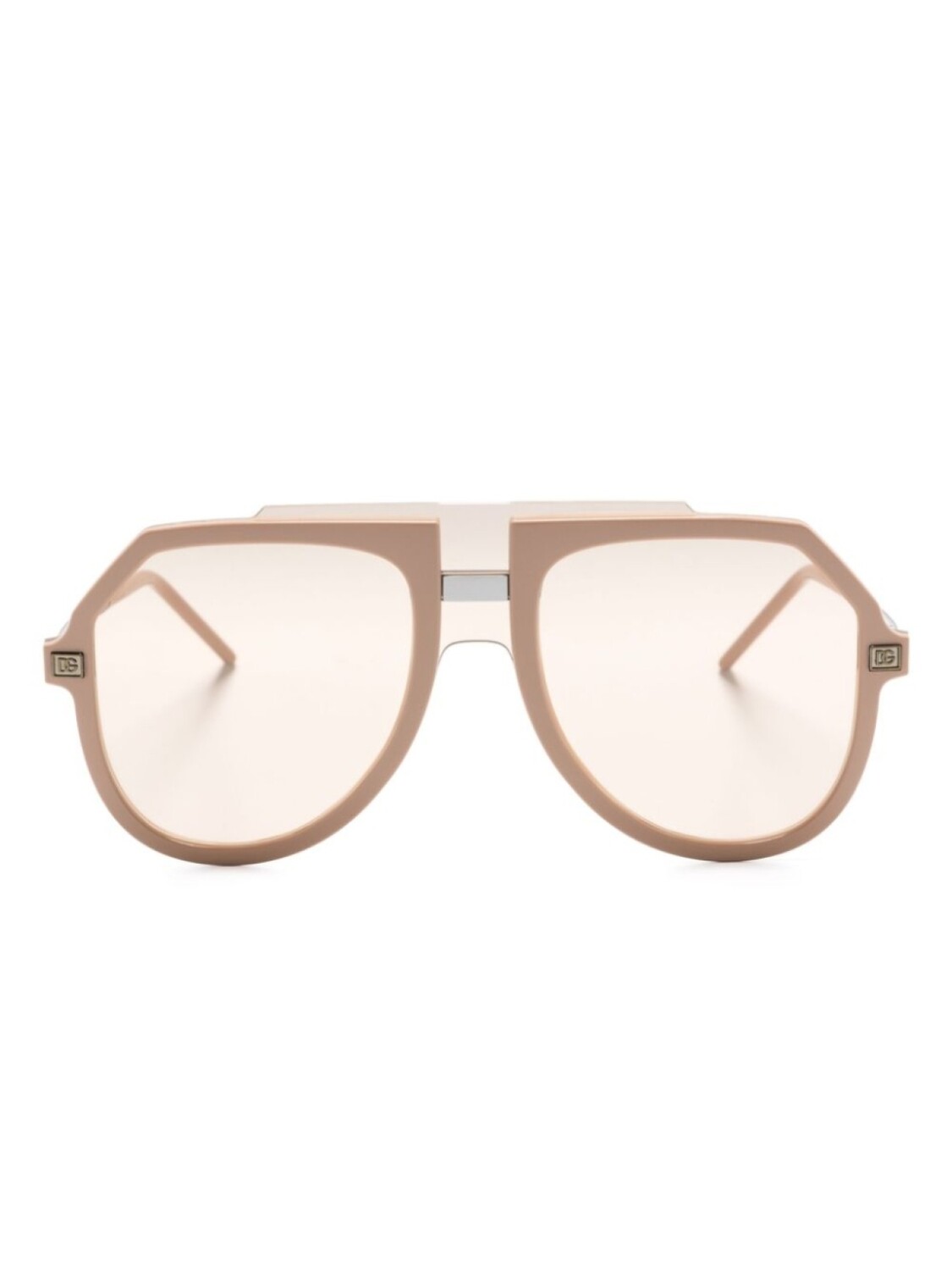 

Солнцезащитные очки-маска Dolce & Gabbana Eyewear, бежевый