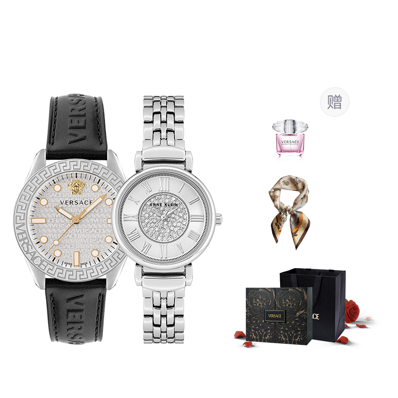 

VERSACE Часы FANSIZHE Wrist Watch Quartz Movement Stainless Steel Watchband Green Dial Unisex Rose Box, Large White Watch+Baby's Breath Crystal