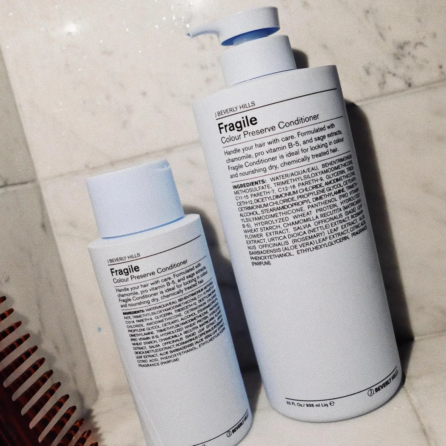 Кондиционер для волос J Beverly Hills Blue Fragile Colour Preserve Conditioner с ромашкой для борьбы с секущимися кончиками (955 мл) 946 мл (.) — фото 3
