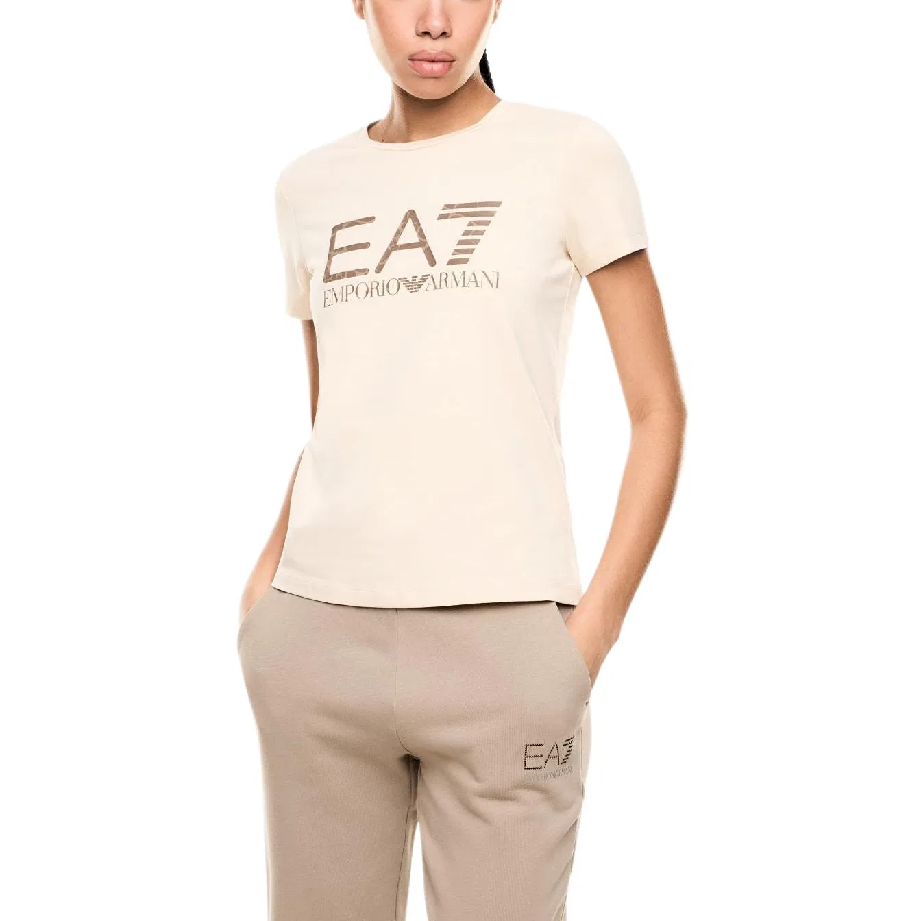 Футболка EA7 Women's EMPORIO ARMANI, Light Umber — фото 3