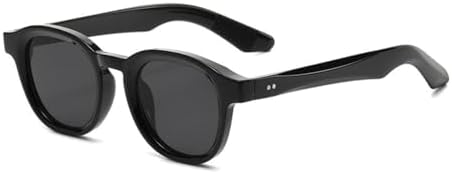 

Овальные солнцезащитные очки для женщин в стиле ретро с заклепками, прозрачные с градиентом, защита от УФ-излучения UV400, модные солнцезащитные очки для мужчин MTZJH, Black Gray