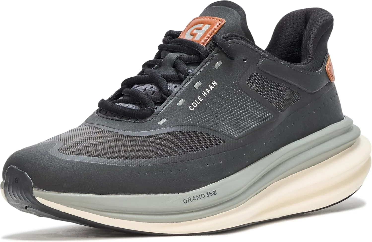 Мужские кроссовки Cole Haan Original Grand Quadstar для бега, черный/бежевый