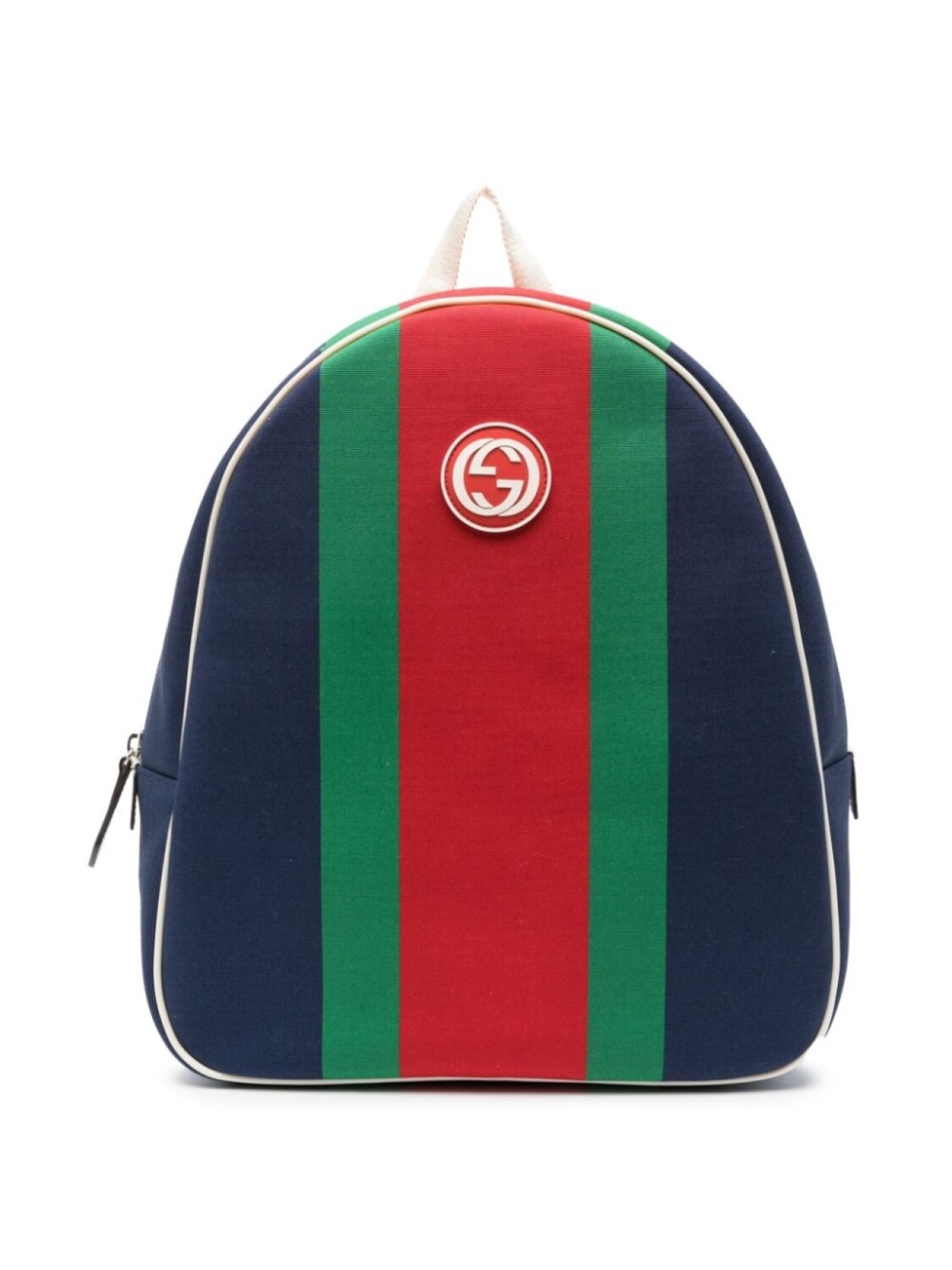 

Gucci Kids полосатый рюкзак с логотипом Double G, синий