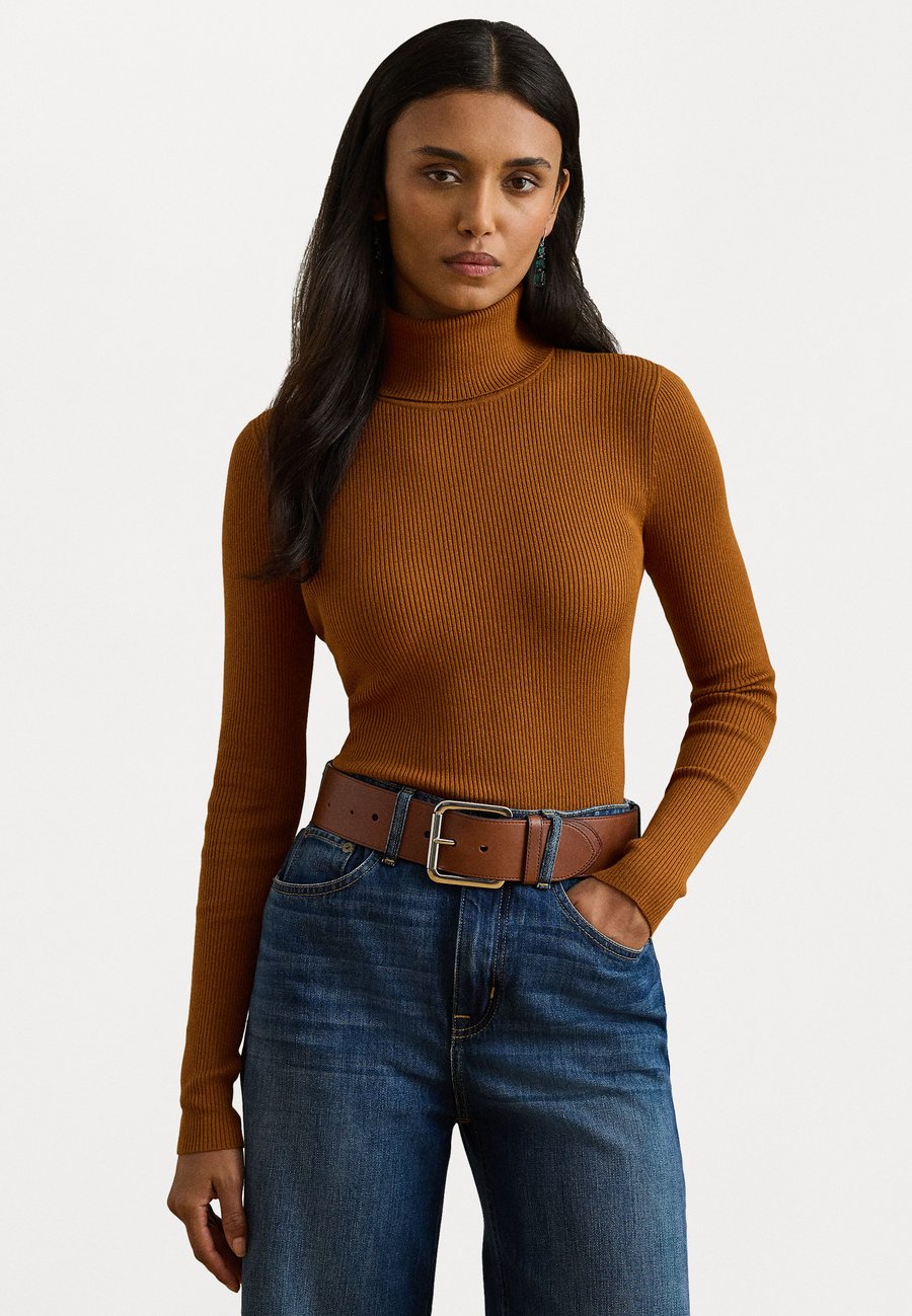 

Джемпер Lauren Ralph Lauren RIB KNIT ROLL NECK JUMPER, Cinnamon Bark/Orange