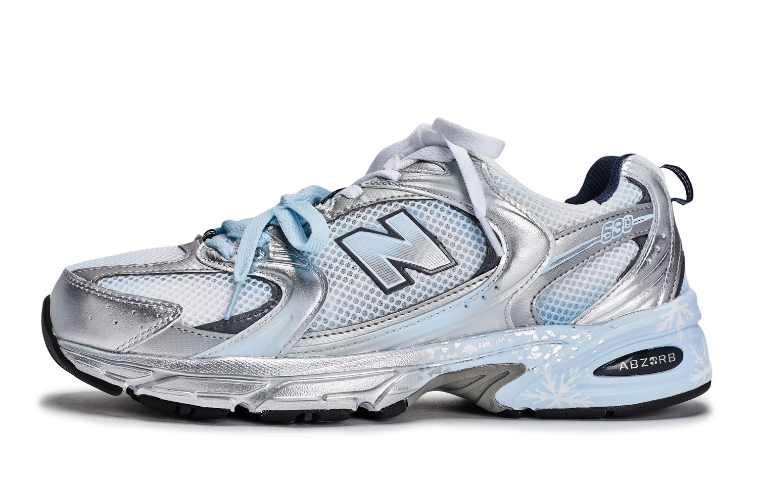 

New Balance Низкие кроссовки NB 530 unisex белый синий silver