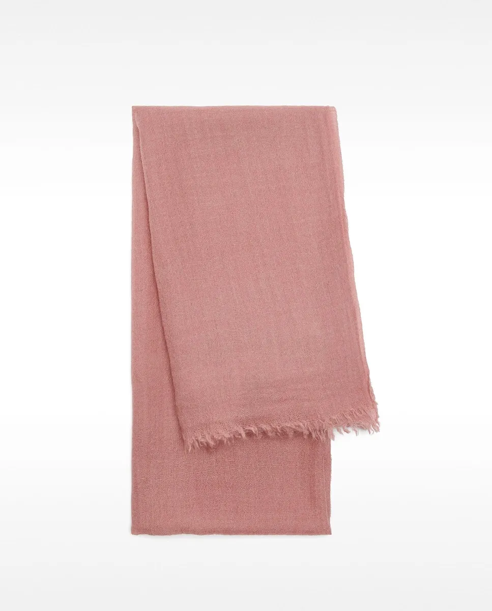 

Платок с отделкой в рубчик Parfois, розовый