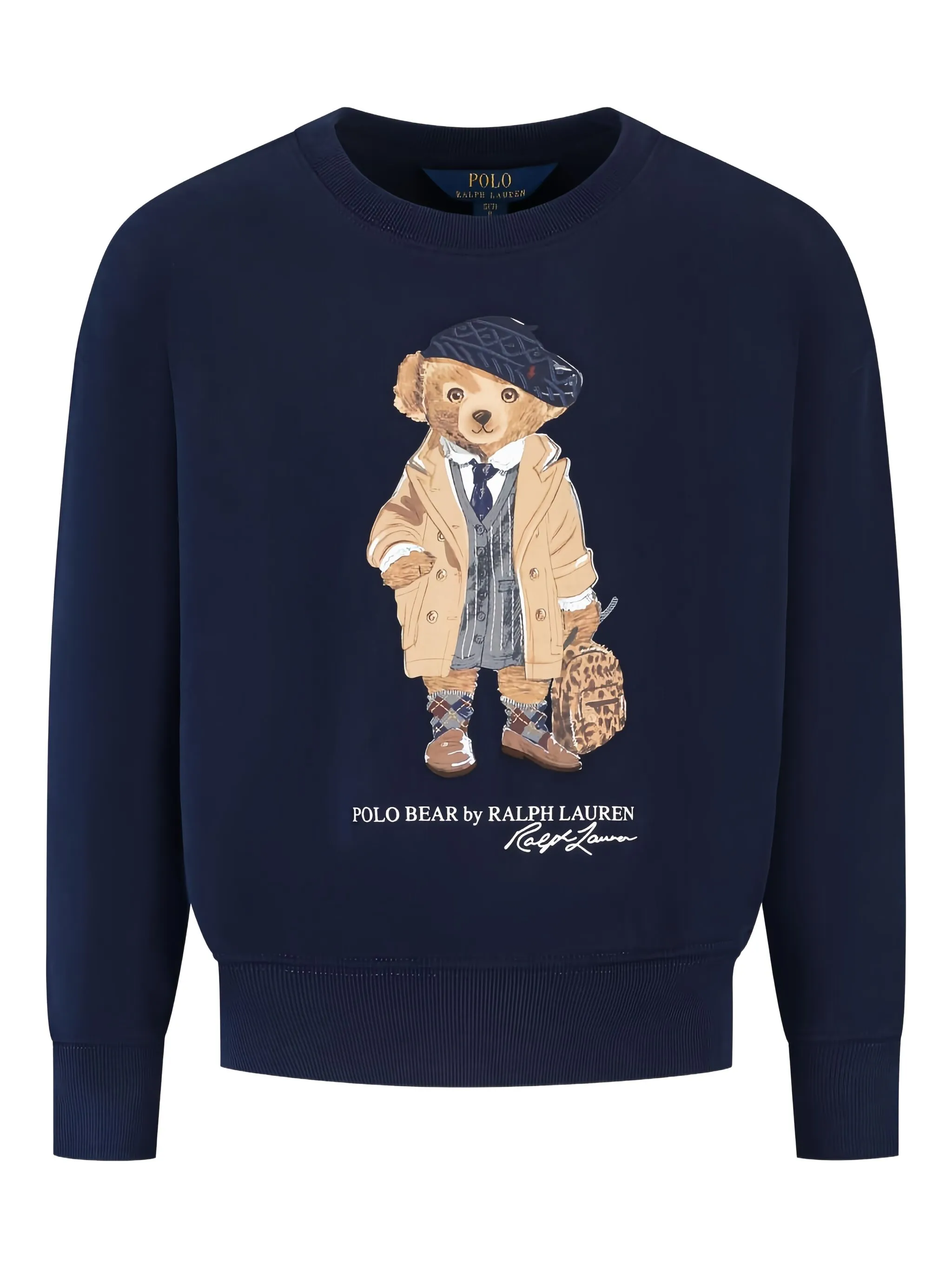 

Толстовка с принтом медведя-поло Polo Ralph Lauren Kids, синий