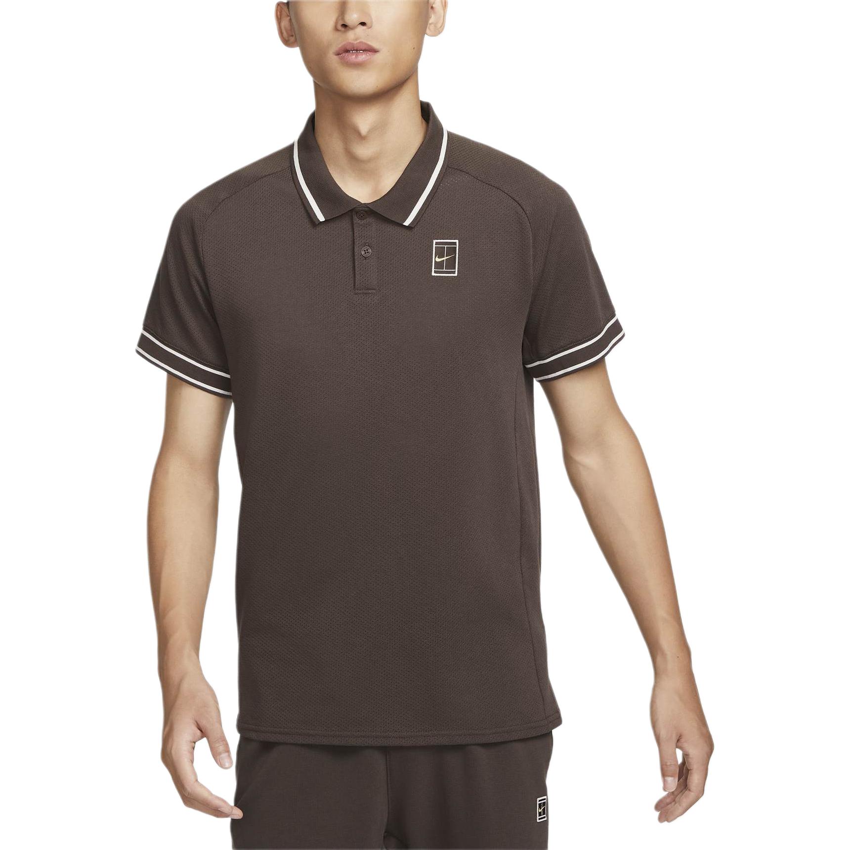 Nike Поло Heritage для мужчин Baroque Brown — фото 3