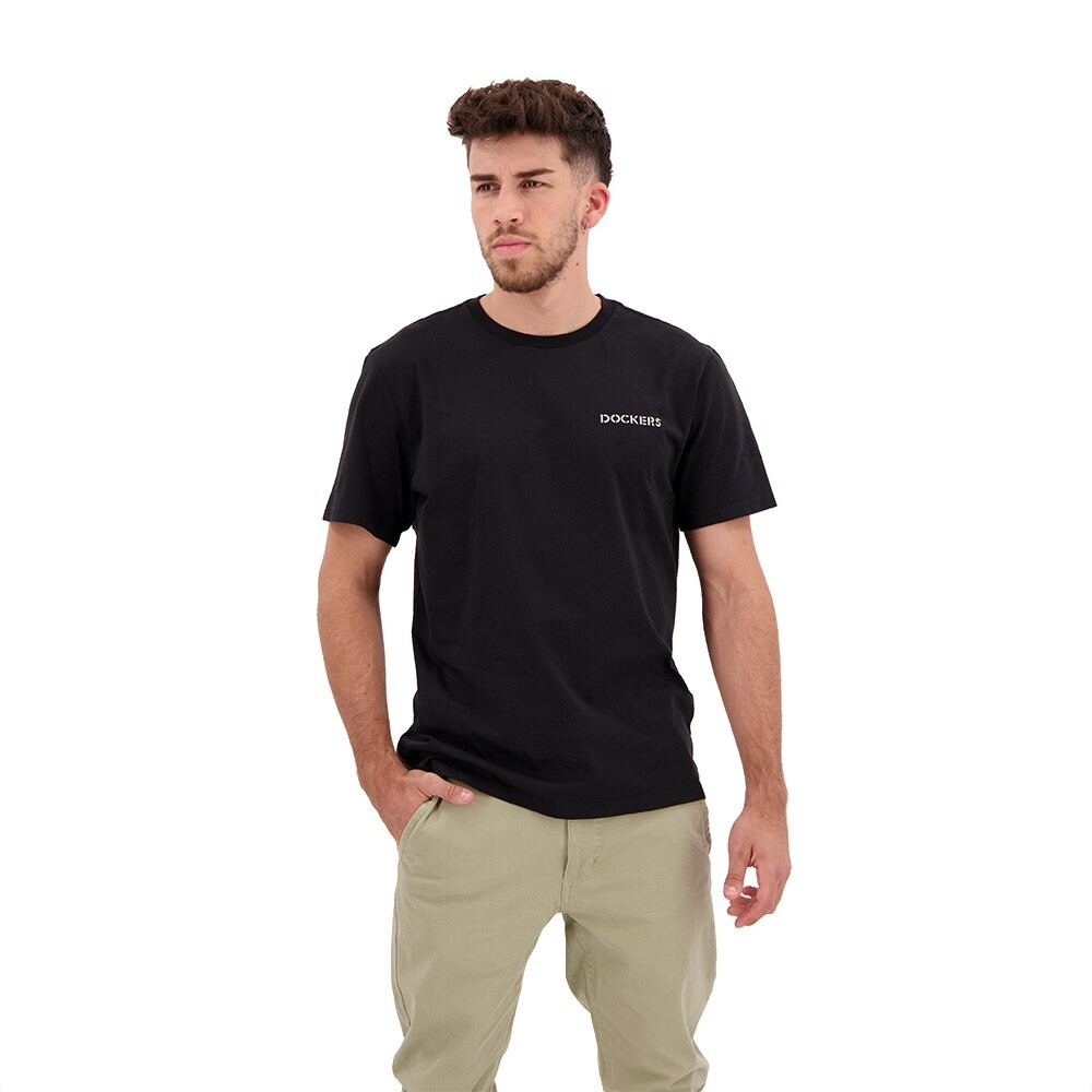

Футболка с коротким рукавом Dockers Logo Stencil, черный