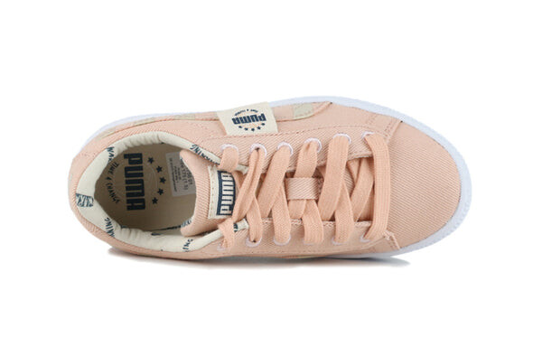 Кроссовки basket canvas little 'time 4 change - pink sand' Puma, розовый — фото 3