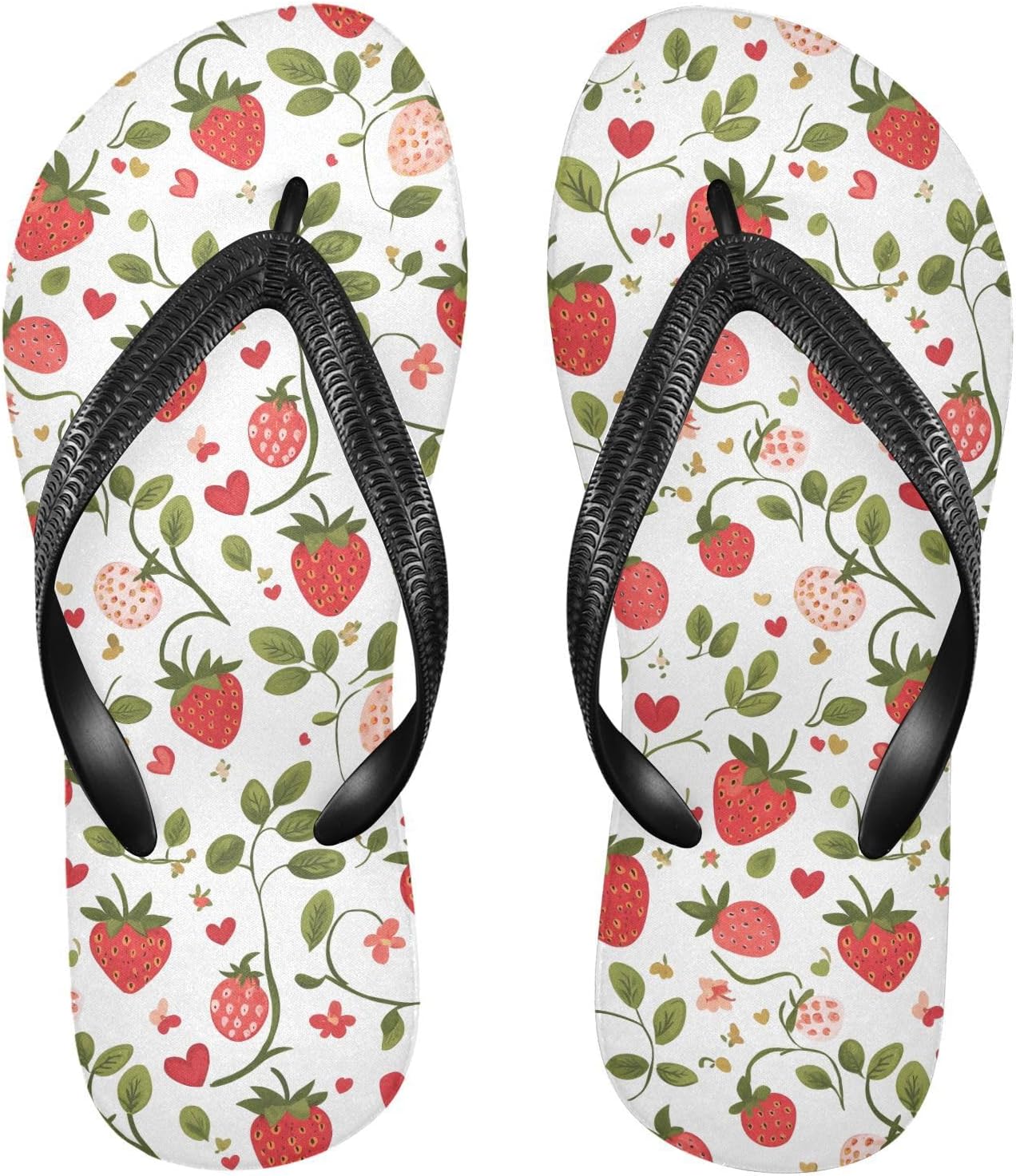 

Розовые клубничные милые пляжные шлепанцы на лето для женщин и мужчин 20861481 Kfbe