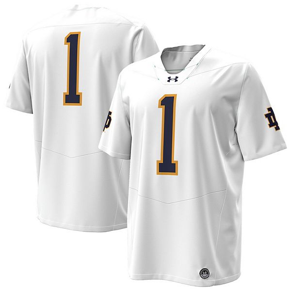 

Мужская белая футболка Notre Dame Fighting Irish Premier Under Armour