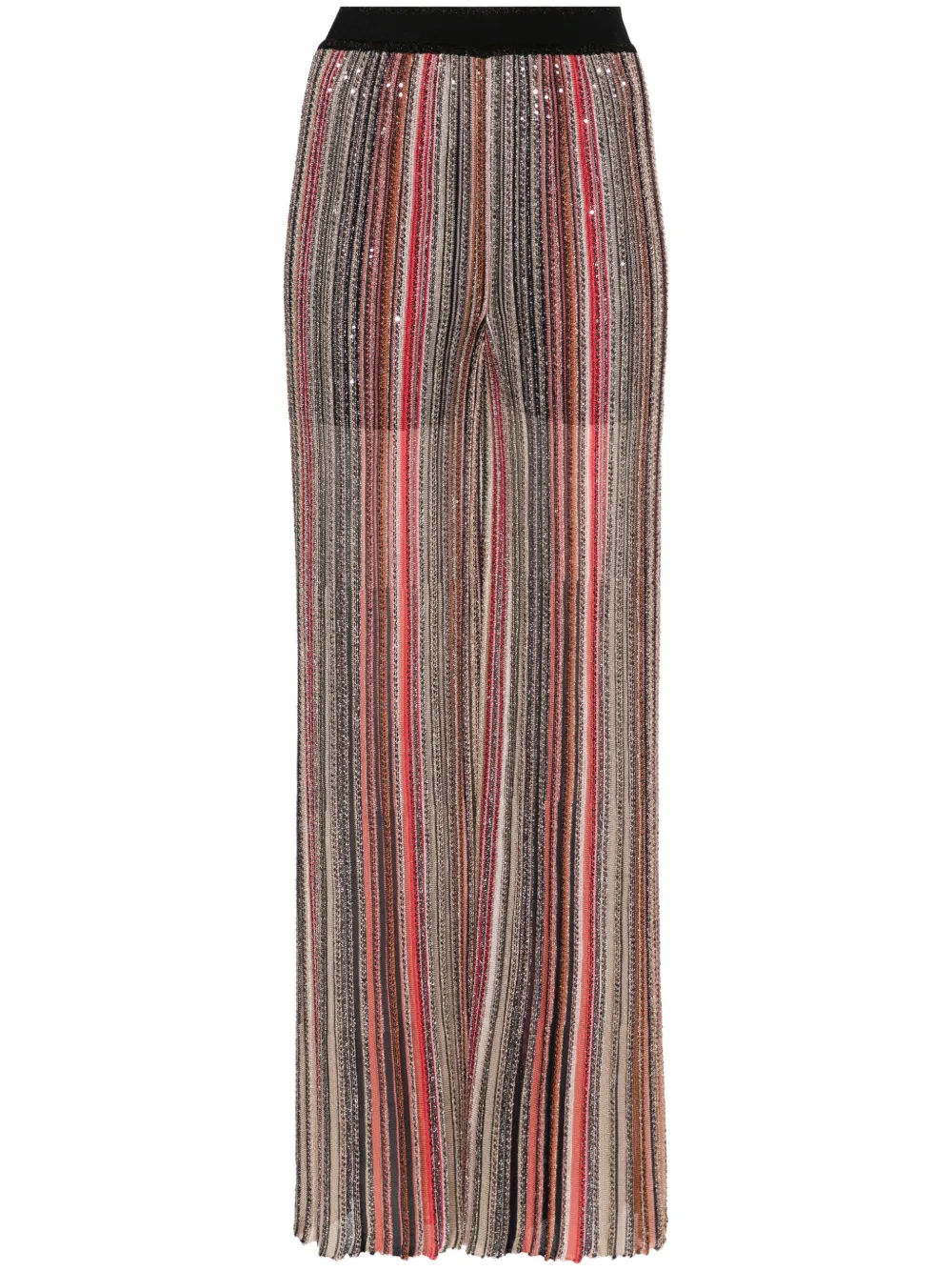 

Расклешенные брюки с пайетками Missoni, черный