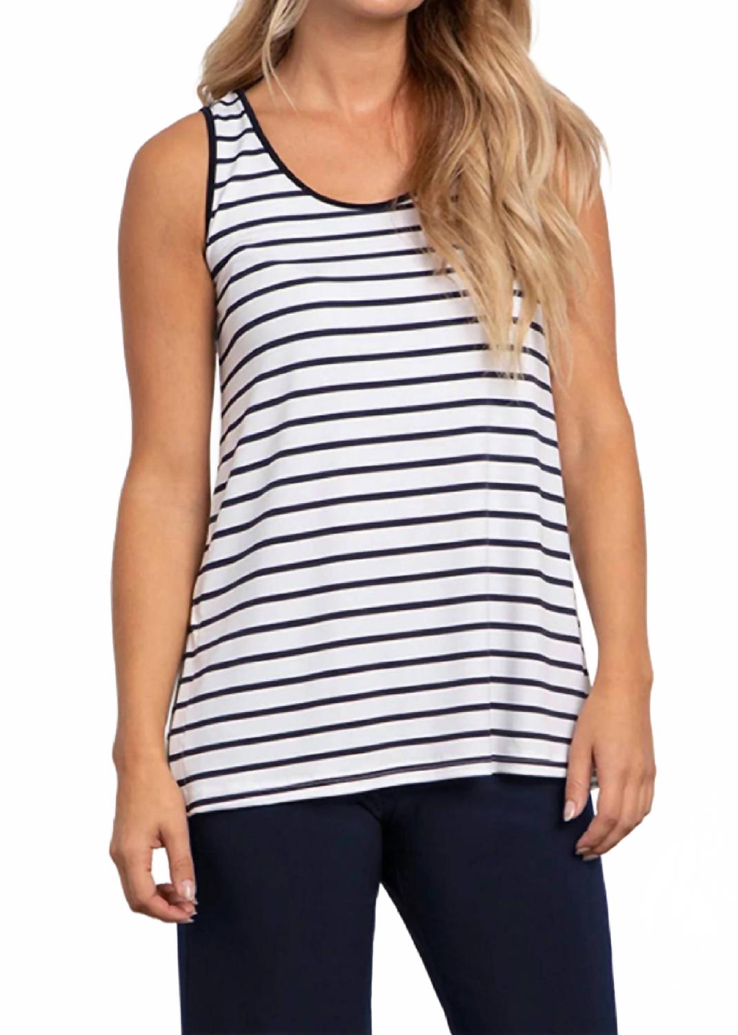 

Футболка-майка Go To в синюю полоску Sympli