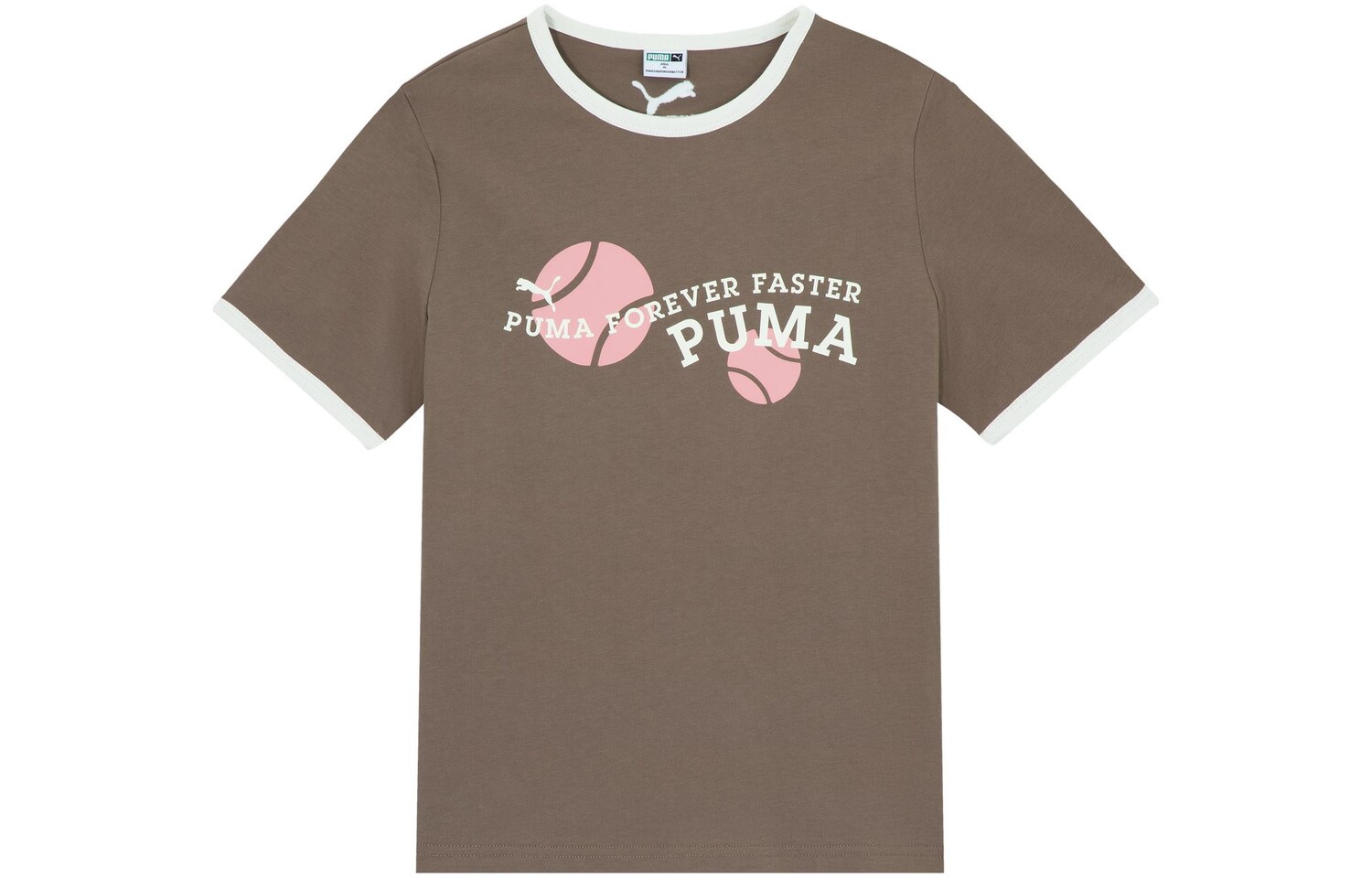 

Футболка женская серо-коричневая Puma