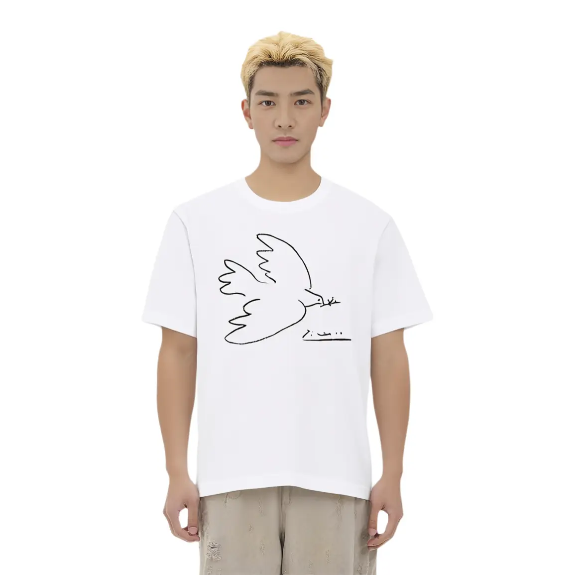 UNIQLO Футболка BIJIASUO,LIANMINGKUAN Picasso, Collaboration SS25 Unisex White — фото 3