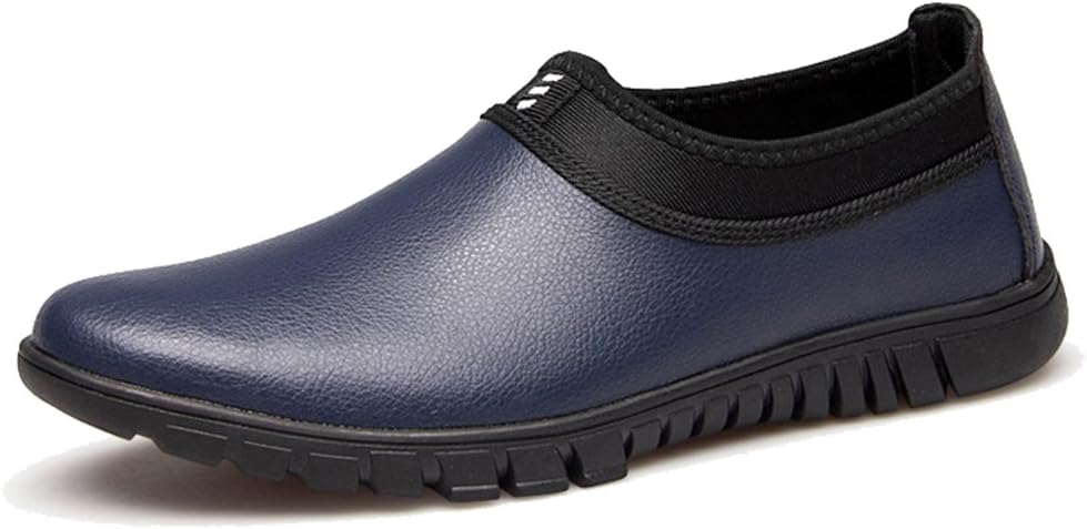 

Мужские повседневные мокасины Beinfaith из натуральной кожи, без шнурков, синий