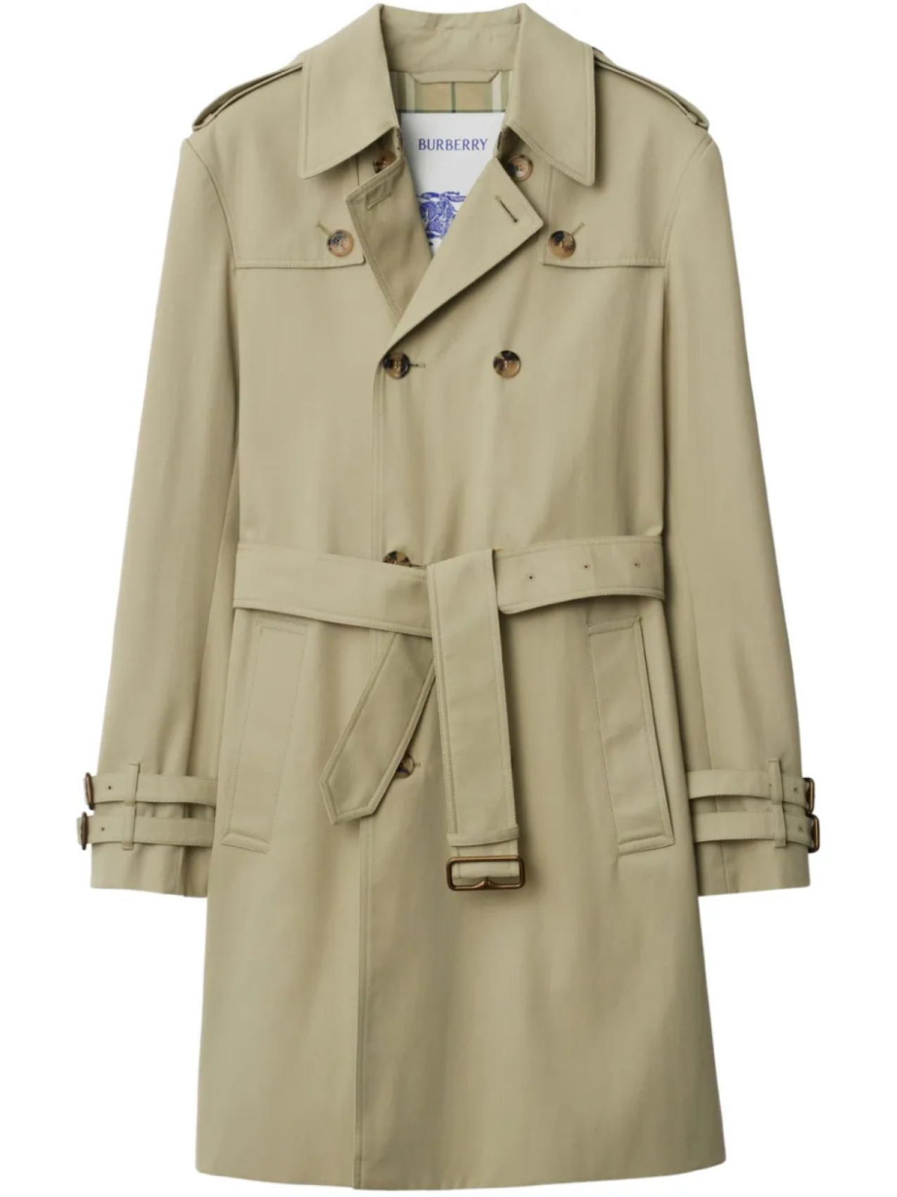 

Пальто средней длины Burberry, нейтральный