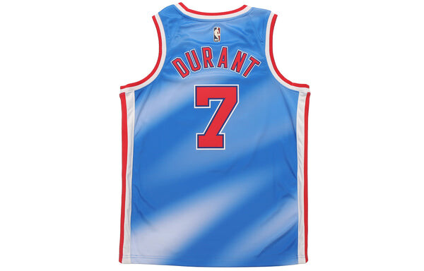 Спортивная футболка men's dri-fit retro 19-20 season brooklyn nets durant no. 7 blue jersey Nike, синий — фото 2