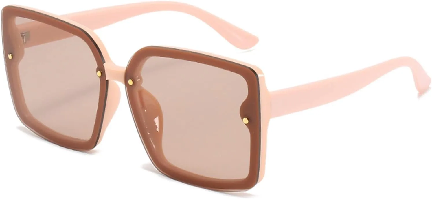 

Модные квадратные ретро-солнцезащитные очки для мужчин и женщин, идеально подходящие для отдыха на природе и пляже (Цвет: F, Размер: Средний) MTZJH, One Color