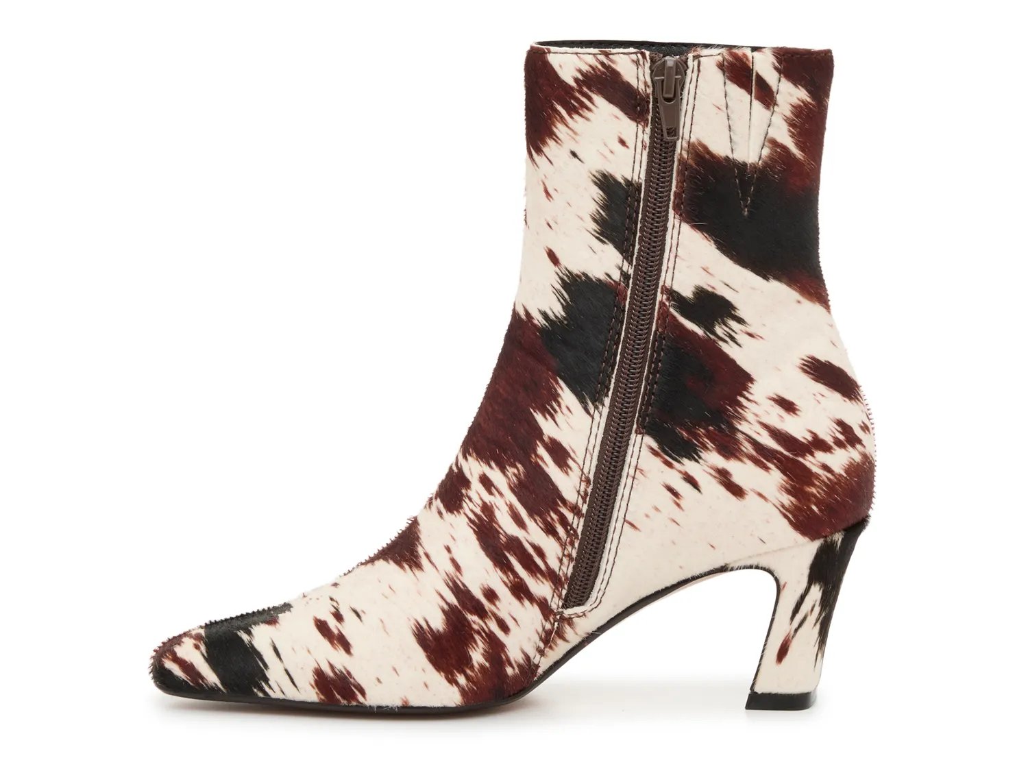 Ботинки Steve Madden Willa Bootie, Brown/White Cow Print Calf Hair Leather — фото 3
