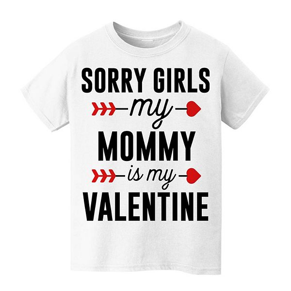 

Футболка с принтом "Sorry girls, mommy is my valentine" для мальчиков 8-20 Licensed Character