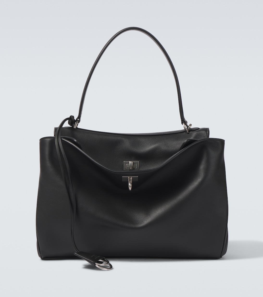 

Средняя кожаная сумка через плечо Rodeo Balenciaga, черный