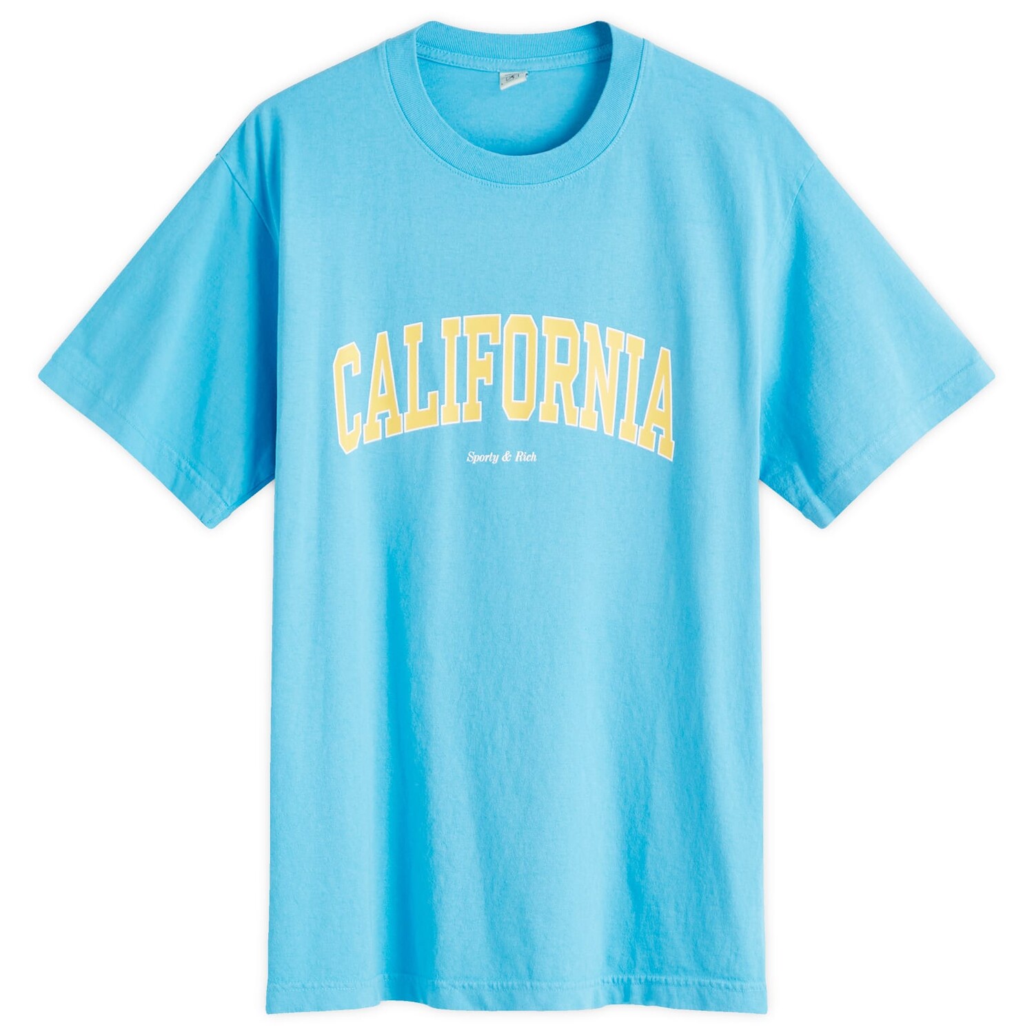 

Футболка Sporty & Rich California T-Shirt, цвет Malibu Blue, Gold & White