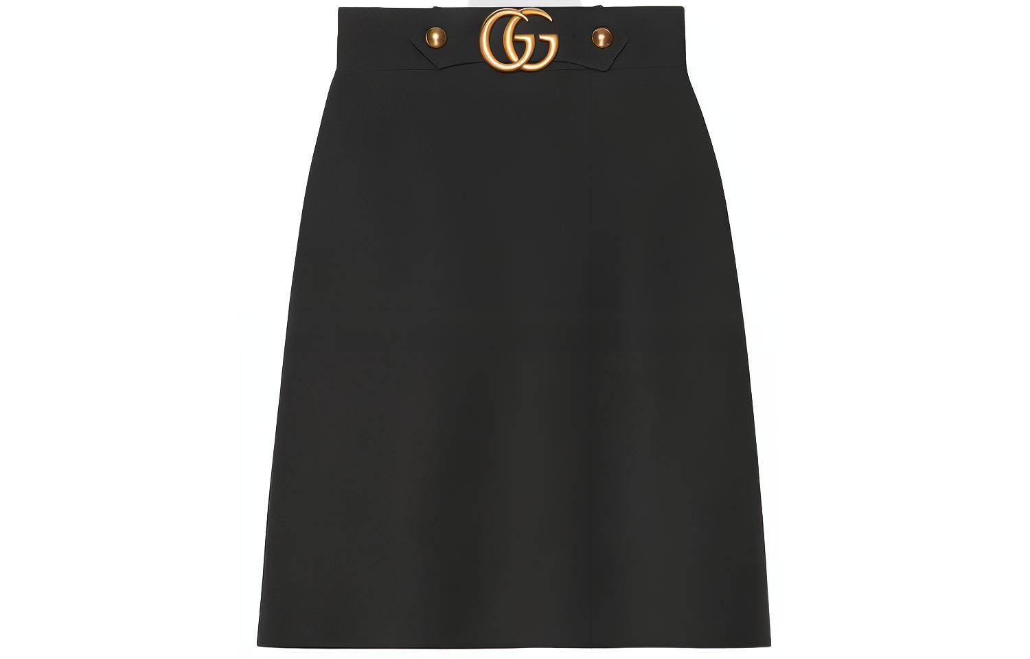 

Повседневная длинная юбка женская GUCCI, черный