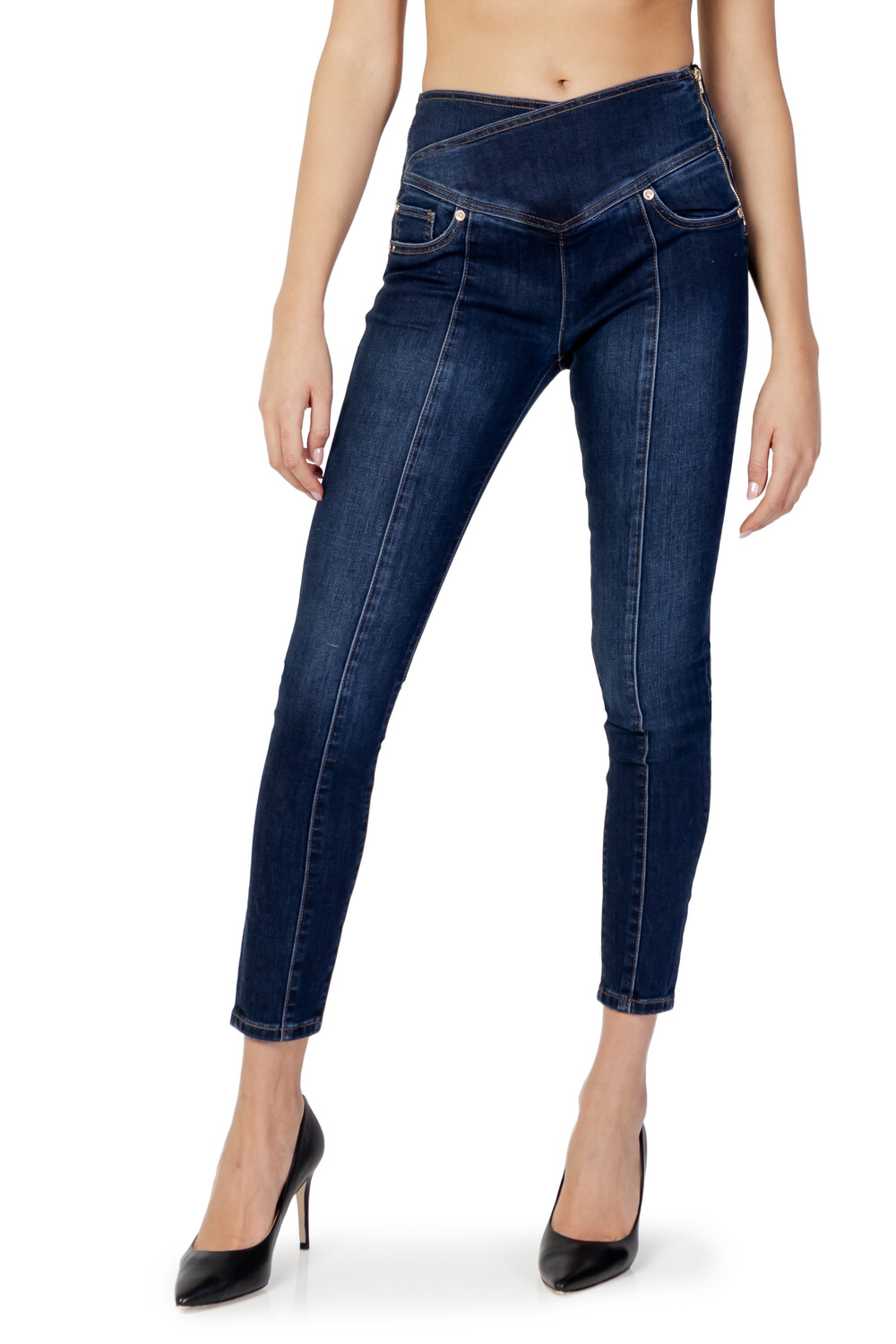 

Джинсы Gaudi Jeans с асимметричным поясом, синий