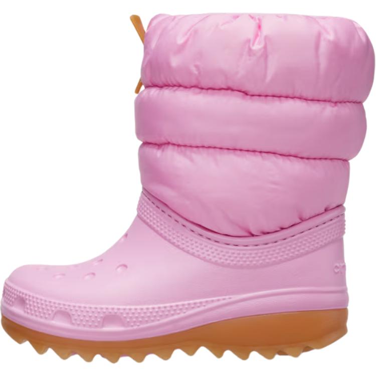 

Crocs Neo puff нескользящие устойчивые к истиранию ботинки pink детские