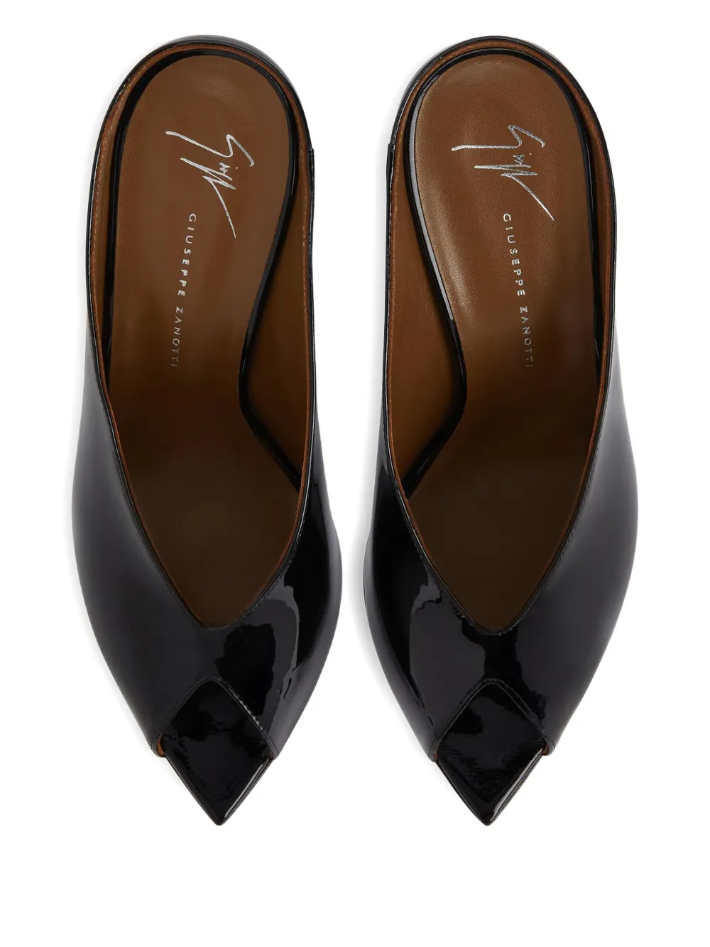 Лакированные босоножки Intriigo 90 Giuseppe Zanotti, черный — фото 3
