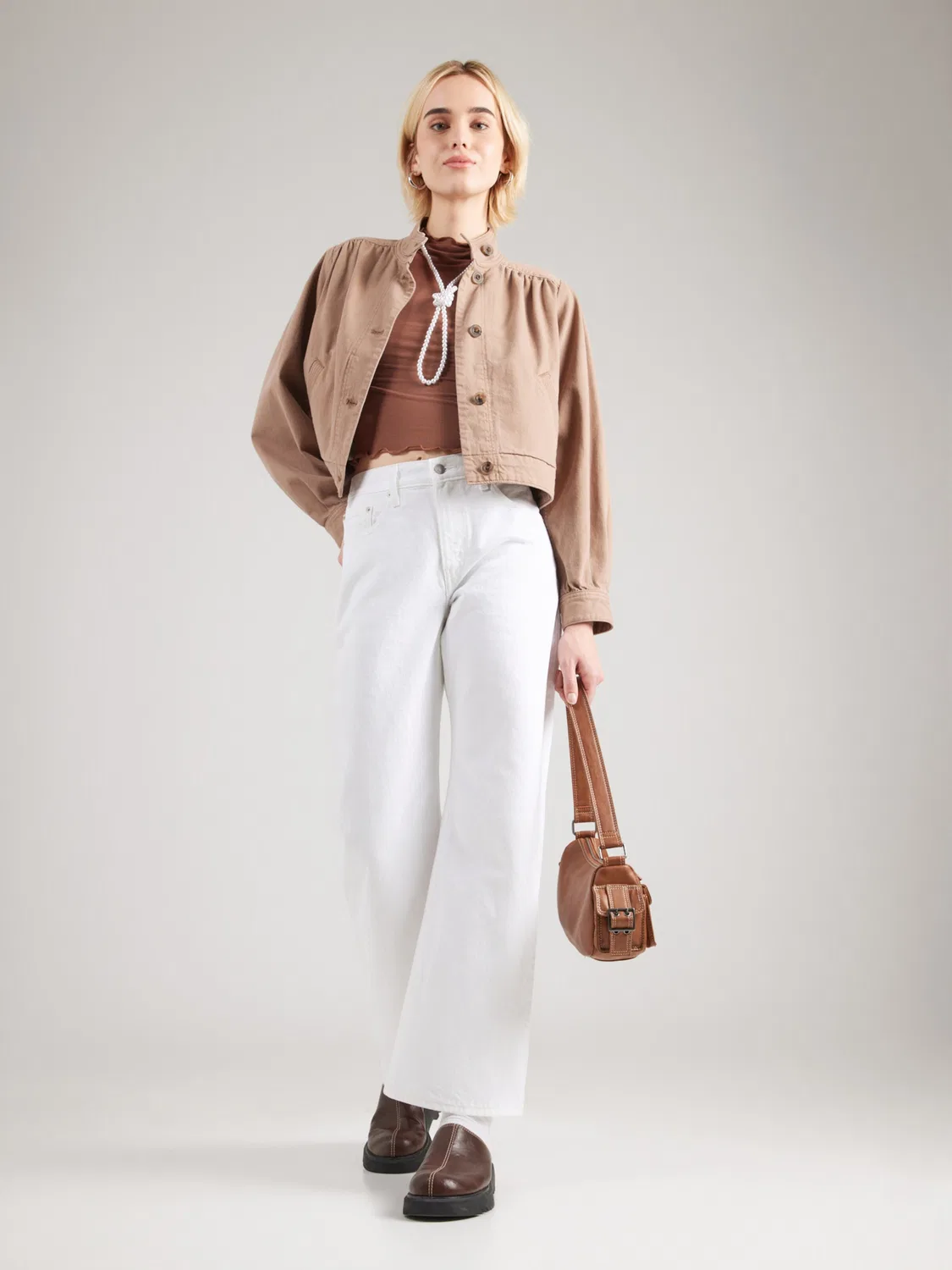 Куртка межсезонья 'Parker Pretty Short Coat' Levi'S , Beige — фото 4