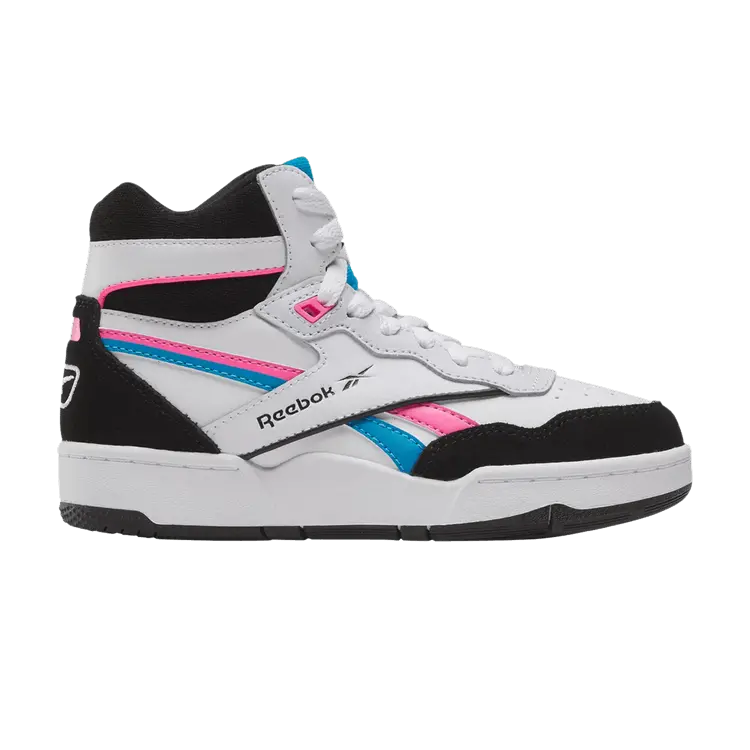 

Кроссовки Reebok BB4000 2 Mid Little Kid White Engineered Aqua Atomic Pink, белый