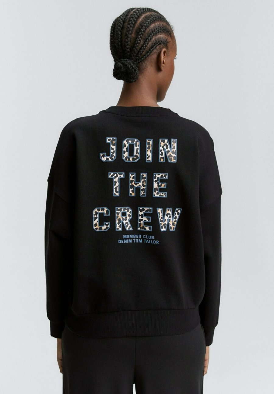 

Толстовка TOM TAILOR DENIM CREWNECK SWEATSHIRT, Deep Black/Black