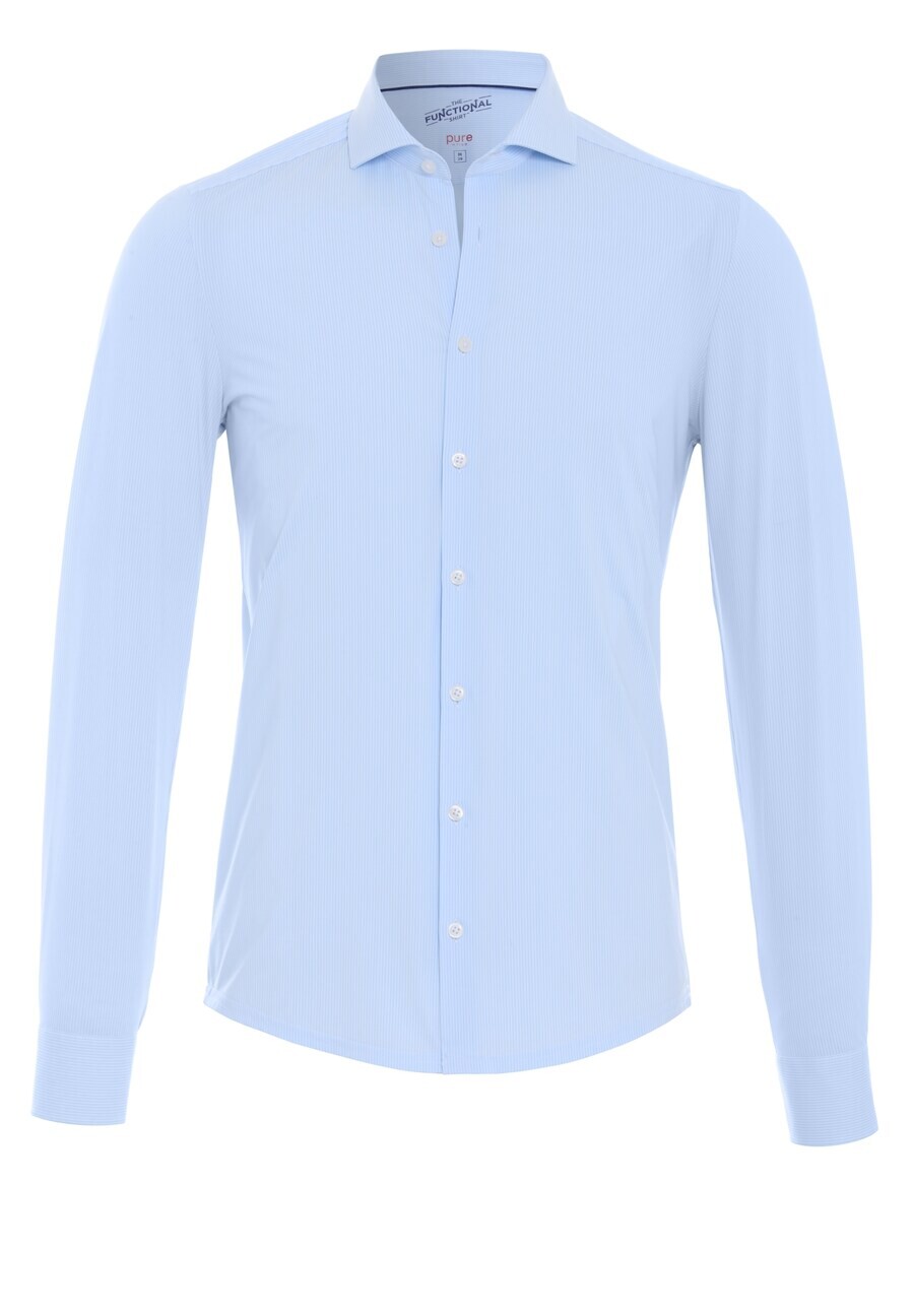 

Спортивная футболка PURE Slim fit Athletic Button Up, светло-голубой