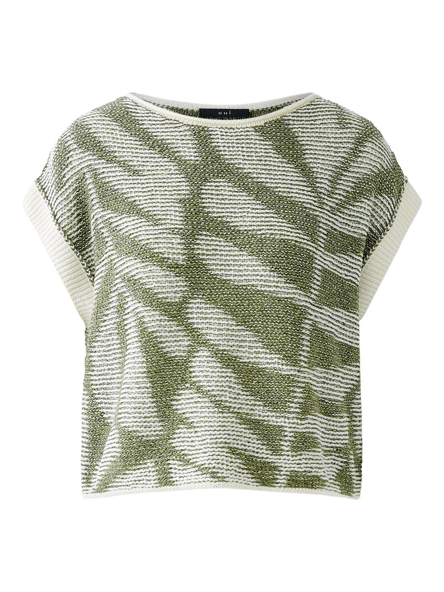 

Свитер OUI, цвет Green/Pastel green