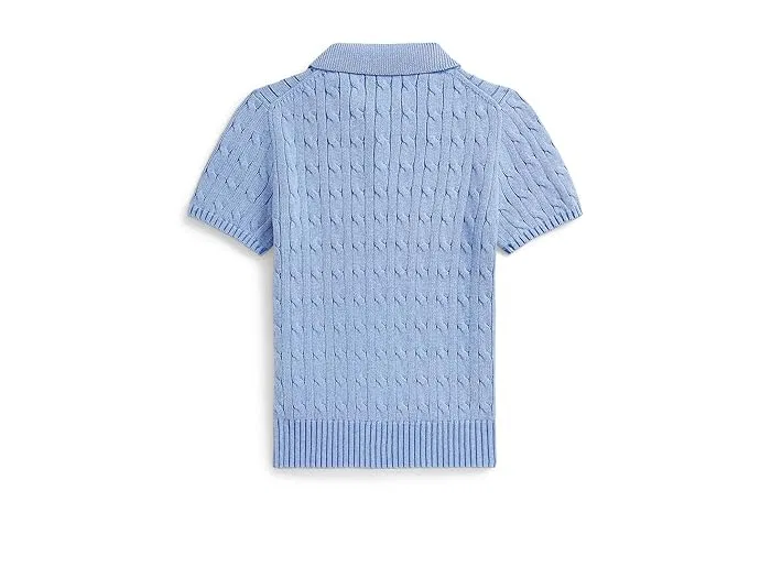 Свитер Polo с косами Polo Ralph Lauren Kids, Blue Heather — фото 2