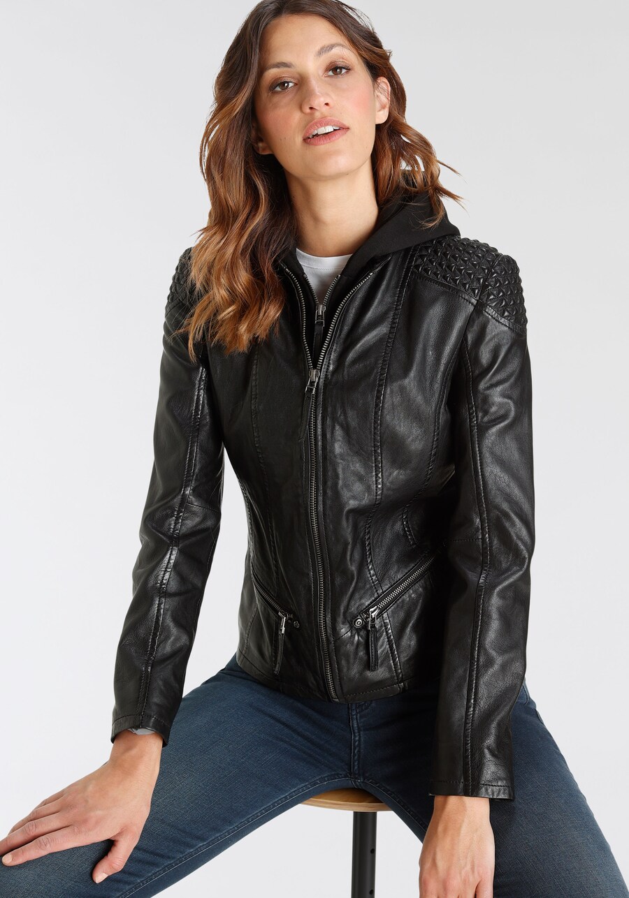 

Кожаная куртка Gipsy by Mauritius Between-Season Jacket, черный
