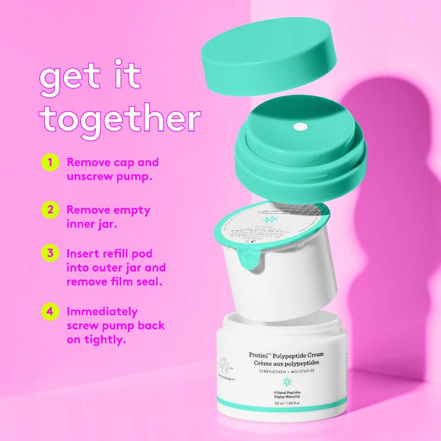 Сыворотка Drunk Elephant — Увлажняющий Protini Polypeptide Firming Refillable Moisturizer с полипептидами , / Refill, 50 мл — фото 4