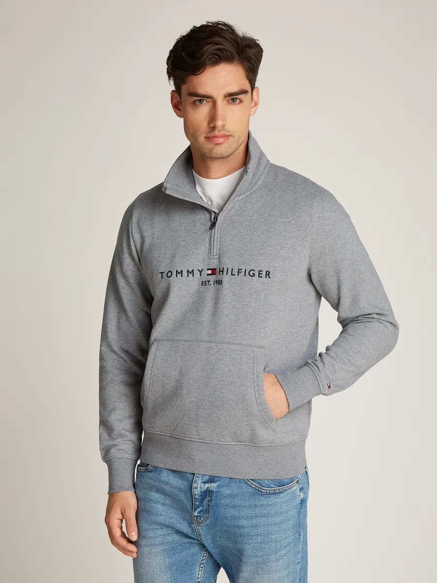 

Толстовка Tommy Hilfiger "TOMMY LOGO MOCKNECK", серый
