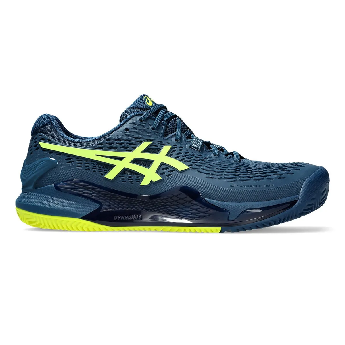 

GEL-RESOLUTION 9 CLAY Asics мужская теннисная обувь, синий/желтый
