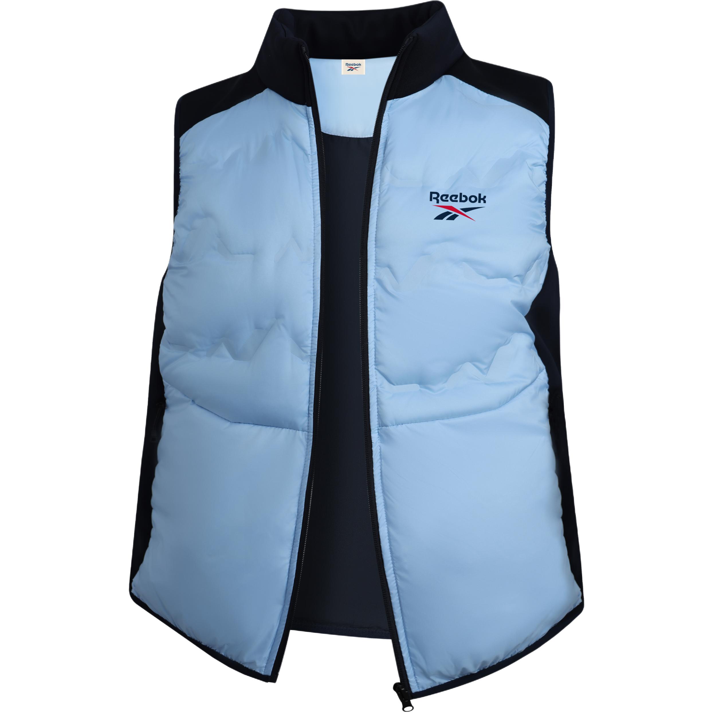 

Пуховик Unisex со стойкой, умеренная посадка, прочее Reebok, синий