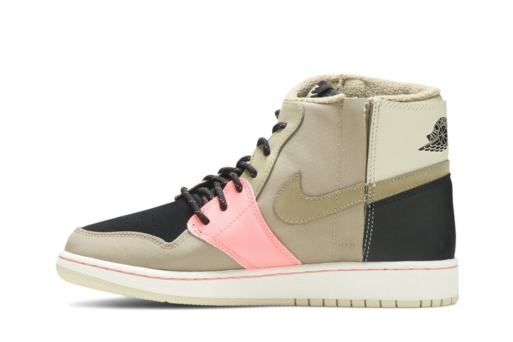 Кроссовки Air Jordan Wmns Air Jordan 1 Retro Rebel XX 'Utility Pack', загар — фото 3