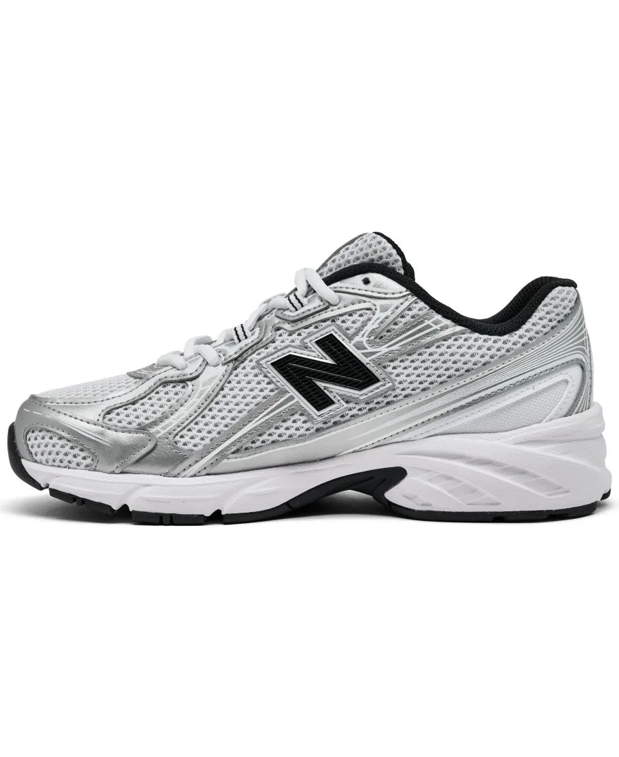 Детские повседневные кроссовки Big Kids 740 от Finish Line New Balance, белый/черный — фото 3