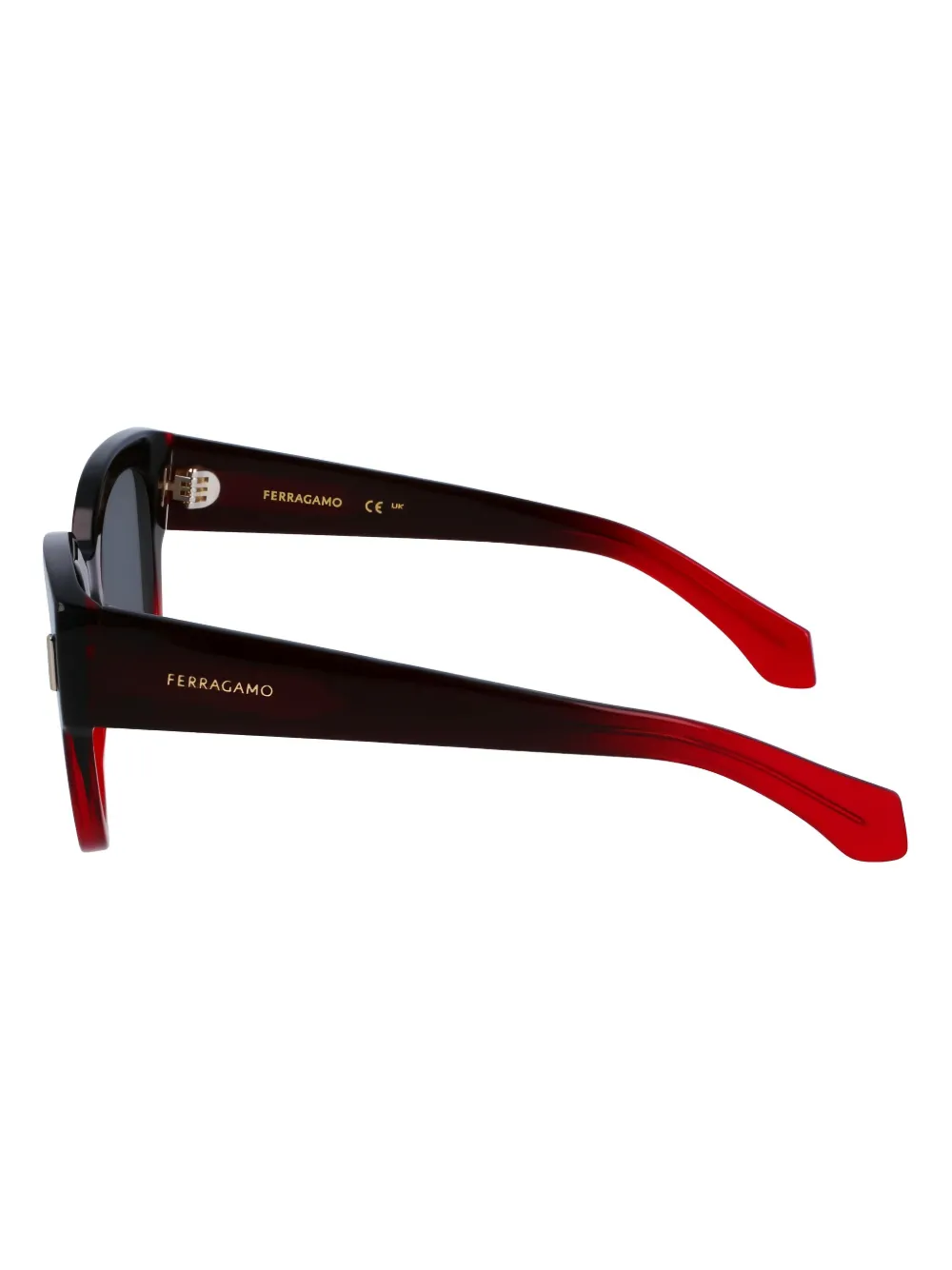 

Солнцезащитные очки в круглой оправе Ferragamo Eyewear, черный