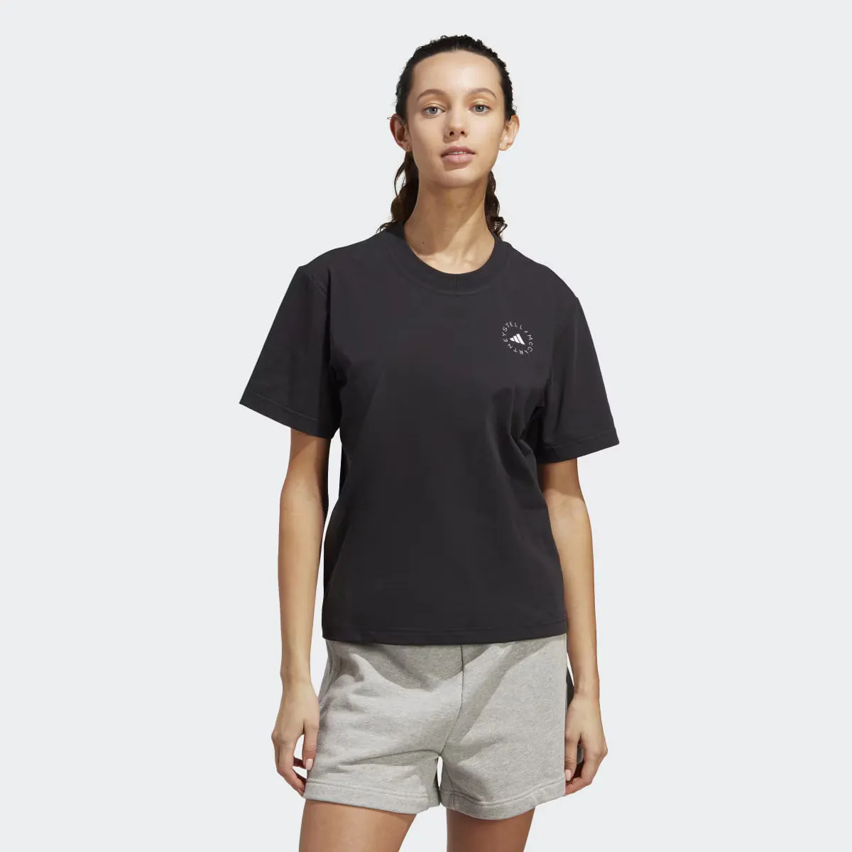 

Женская футболка от Stella McCartney TrueCasuals Regular Sportswear Adidas, чёрный