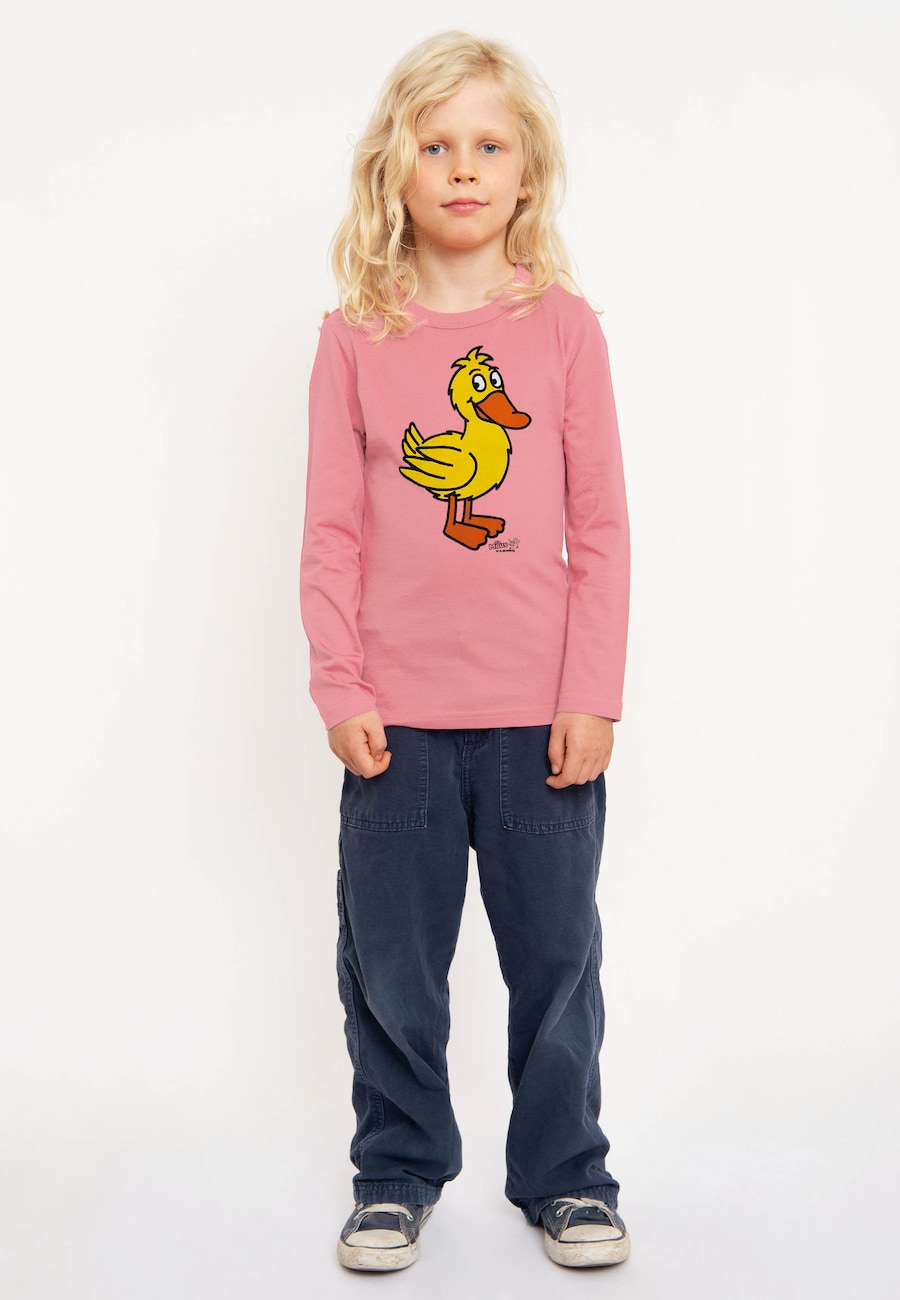 Рубашка LOGOSHIRT Die Sendung mit der Maus - Ente, светло-розовый — фото 3