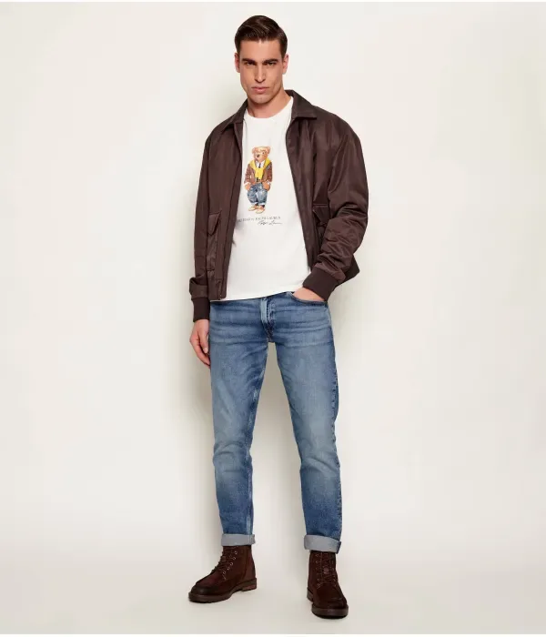 Футболка custom slim fit Polo Ralph Lauren, экрю — фото 2
