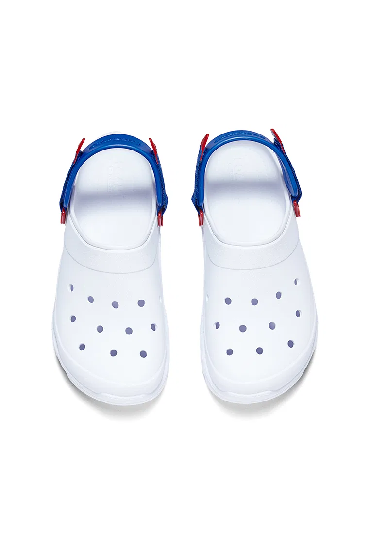 Пена для обуви Surge, мужские шлепанцы, Foamies Skechers, белый/красный/синий — фото 2